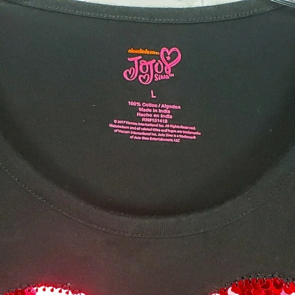 Jojo Siwa Collection Youth Girls Shirts Size Large Flip Sequin Graphic Tops Set - Picture 9 of 11